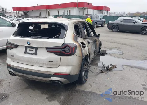 2022 BMW X3 xDrive30I из США, поврежденный, VIN 5UX53DP07N9J00446